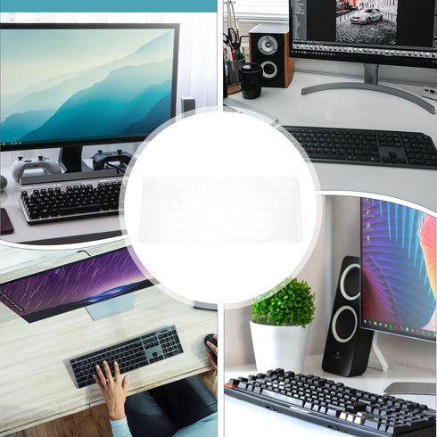 SOLUSTRE Keycap Storage Box, Transparent Mechanical Keyboard Divided Holder for Keycaps, Gaming Keyboard Box