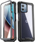 Poetic Guardian Case for Motorola Moto G Stylus 4G 2023, 6.5", Black/Clear, Full-Body, 20 FT Drop Tested, Shockproof.