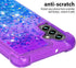 Samsung Galaxy A13 5G Case with Tempered Glass Screen Protector, Glitter Bling Flowing Liquid Soft TPU Case