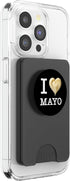 Playful Mayonnaise Designs for Mayo Enthusiasts For the unique mayonnaise lovers: 'I Love MAYO_white text PopSockets