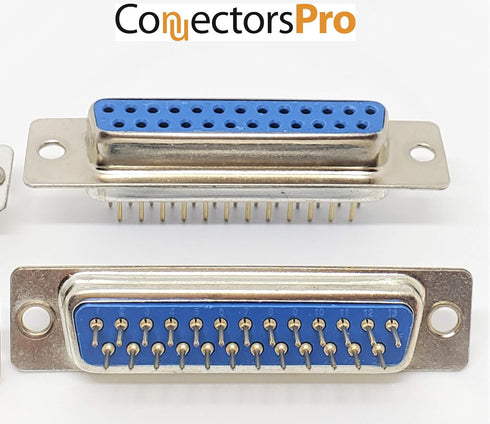 Pc Accessories - Connectors Pro 10-Pack DB25 DIP Straight Pin PCB Mount D-Sub DP25 F Connector, 25 Pins Female 10 Packs for PC Board Mounting by PC Accessories