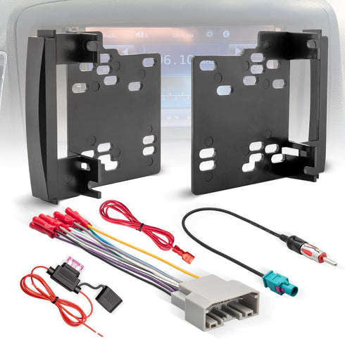 NuIth Double DIN Radio Installation Dash Kit W/Radio Wire Harness for 2007-2016