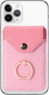 Card Holder & Ring Stand for Smartphones, Stick-on Wallet for iPhone & Android, Adhesive Credit Card Sleeve