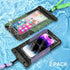 Waterproof Phone Pouches Bags, IPX8 Floatable Cell Phone Water Protectors 2 Pack with Adjustable Neck Lanyard for