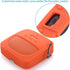 TXEsign Silicone Case for Bose SoundLink Micro Bluetooth Speaker, Soft Travel Carrying Case with Metal Hook (Orange)