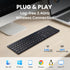 INFINMIND Keyboard-2.4G Keyboard,19 Wireless USB Ultra Slim Quiet Full Size Matte PC Computer Multimedia Keys,Number
