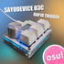 BTXETUEL O3C SayoDevice OSU Rapid Trigger Hall Switches Magnetic Linear Switches Keyboard with Knob and Screen,Copy