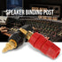 4 Pcs Banana Socket Test Probe Adapter for Audio Speaker Terminal Binding Post, Black and Red for 4mm Banana Plugs