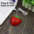 SHARE SUNSHINE Wired Mouse Cute Red Fruit Strawberry Shape Mice, Silent Portable Lightweight USB Girly Optical Corded