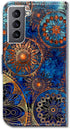 Galaxy S21 Plus 5G Case, Gorgeous Colours Circle Mandala Leather Flip Phone Wallet Cover with Card Slot