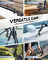 Maectech Double Super Clamp Mount Umbrella Clamp Motorcycle Camera Pole Mount Desk Holder Accessories