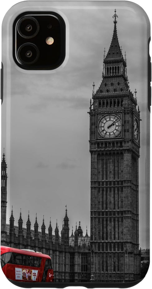 iPhone 11 Case featuring Big Ben London Bus Design