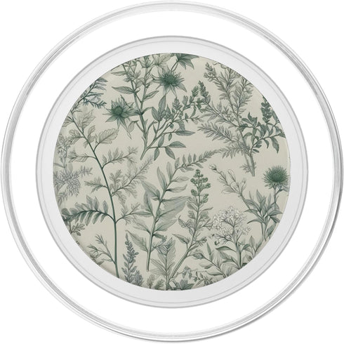 Floral Sage Garden Design Sage Garden Green Floral PopSockets PopGrip for MagSafe
