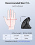 TECKNET Ergonomic Wireless Mouse, Rechargeable Vertical Ergo Mouse, Silent 2.4GHz, 6 Buttons, Up to 4800DPI