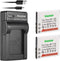 Kastar Battery (X2) & Slim USB Charger for Cas NP-120, NP120, CNP120 and Cas Exilim Digital Cameras
