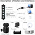 Overhead Camera Mount with 8" RGB Ring Light, Articulating Arm Phone Mount for YouTube Live Stream and Video Recording