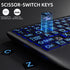 Hamile 7-Color Setting, Large Print Wireless Backlit Keyboard Rechargeable Quiet Low-Profile Keys, Light up with Memory