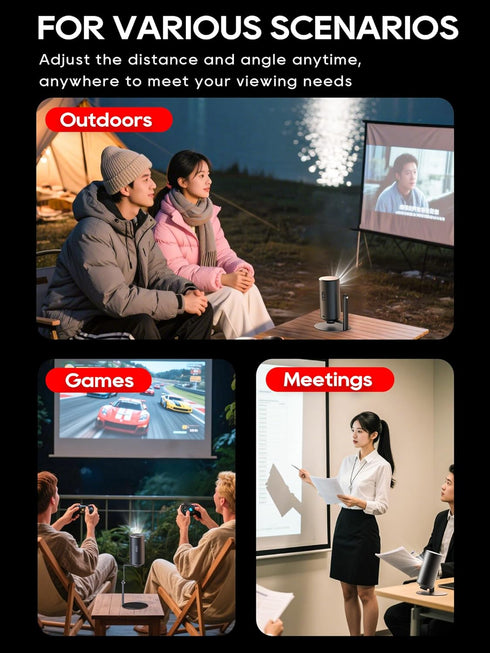 3/Air/Pro, 360 1/4-Inch Projector Stand for Nebula Capsule Series & XGIMI Halo+(New) Works with Capsule Mini Projectors