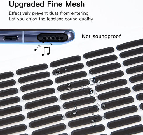 5PCS USB C Dust Plug & 28x Phone Speaker Mesh Dustproof Net Adhesive Stickers for iPhone 15 Pro Max, Samsung Galaxy S23, S22, S21, S20, S10e,Any Type-C Port on Smartphone, Anti Dust Kit with Tweezers by CaseBuy