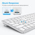 OMOTON Wired Keyboard for Mac, Dual Interface, Comfortable Typing Angle, Stable Connection, Compatible with MacBook,