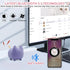 2PCS Cute Bluetooth Speaker, Mini Cat Portable Wireless Speakers with Stereo Sound, 40H Playtime (Purple)