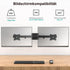 WALI Dual Monitor Wall Mount, Single to Double Bracket Adapter for 2 Screens up to 27 inch (012ARM)
