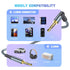 3.5mm 90 3.5mm (2 PACK 3.94FT/1.2M) Aux Cable Cord,Hi-Fi Sound Degree Nylon Braided Male to Male Stereo Aux Cables