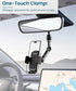 Uonser Rear View Mirror Phone Holder, Premium Aluminum Alloy Mount with Multi-Angle Adjustment, Rearview Mirror Phone