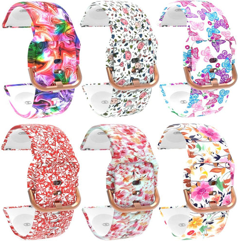 FitTurn Watch Bands for Xplora X6 Play Smart Watch, Replaceable Soft Silicone Cute Pattern Printed Sport Bands