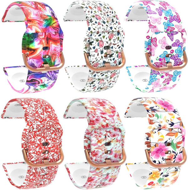 FitTurn Watch Bands for Xplora X6 Play Smart Watch, Replaceable Soft Silicone Cute Pattern Printed Sport Bands