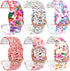 FitTurn Watch Bands for Xplora X6 Play Smart Watch, Replaceable Soft Silicone Cute Pattern Printed Sport Bands