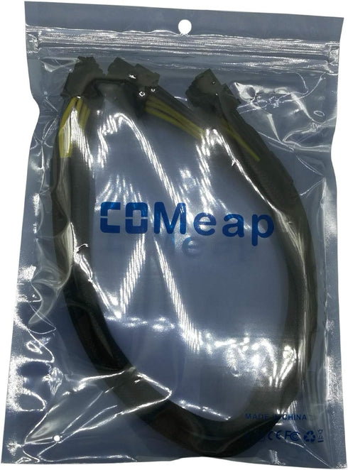 COMeap GPU Power Cable for Dell PowerEdge R720/R720XD/R730, CPU 8 Pin Male to Dual 8 Pin PCIe Power Adapter