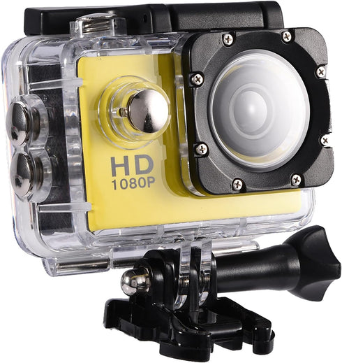 ASHATA Action Camera Camcorder with 2" Screen, 30m Depth Action Video Camera Camcorder