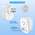 VooLerTun 2 Pack Outlet with USB Ports Cruise Approved Power Strip Wall Outlet Extender Splitter, USB Outlet Plug