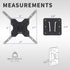 VIVO RV Large TV Mount, Max VESA 400x400, Holds up to 44 lbs, Plastic Polymer Wall Plate for Camping, Black