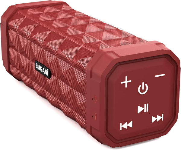 BUGANI Bluetooth Speaker Portable Wireless Speaker, 100ft Wireless Range, Louder Volume, Stereo Sound,