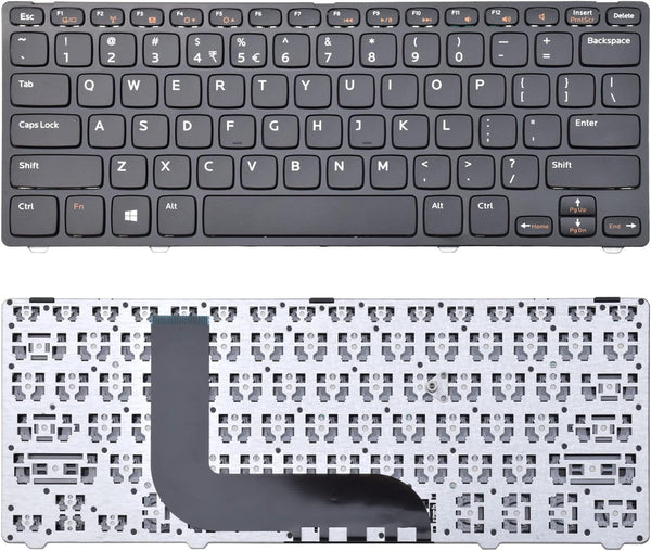 Keyboard Compatible with Dell Inspiron 13Z-5323, 14Z-5423, 14Z-4523, 14Z-3528, Vostro 3360 Series, Black US Layout