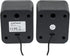MANHATTAN USB Powered Stereo Speaker System - Small Size with Volume Control & 3.5mm Audio Plug, Black Silver