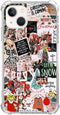 Aesthetic Winter Merry Christmas Case for iPhone 15 Plus - Trendy TPU Collage Phone Cover. Compatible & Stylish!