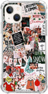 Aesthetic Winter Merry Christmas Case for iPhone 15 Plus - Trendy TPU Collage Phone Cover. Compatible & Stylish!