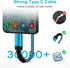 Fast Charging 18W Android Charger Block + 9FT Type C Cable for Samsung Galaxy A71, S22, S21 FE, A53 5G, and more.