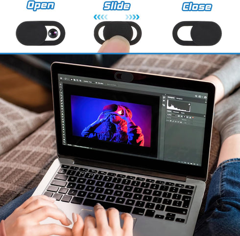 LIQWEI 30Pcs Webcam Cover, Camera Privacy Cover Slide, Phone Laptop Camera Computer Cameras Covers Slide, Webcam Covers