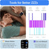 Smart Watches for Women Men, 1.85" HD Screen, Fitness Tracker, Heart Rate, Blood Oxygen Monitor, Compatible with iPhone