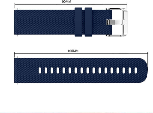 Watch Bands for Garmin Vivoactive 3, 20mm Soft Silicone Replacement Bands for Forerunner 645 Music/Galaxy Watch