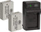 BM Premium 2 Pack NB-10L Battery and Charger Kit for Canon PowerShot G15, G16, G1X, G3X