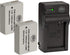 BM Premium 2 Pack NB-10L Battery and Charger Kit for Canon PowerShot G15, G16, G1X, G3X