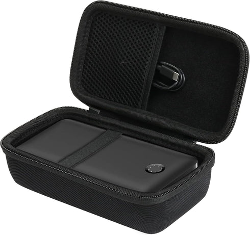 khanka Hard Travel Case for Anker 347 Power Bank (PowerCore 40K), 40,000mAh Battery Pack, Case Only (Black)