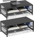 ECOLOVI 2-Tier Computer Monitor Stand Riser, Desk Organizer for Monitor, Printer &