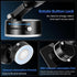 Shker 360 Magnetic Phone Holder,Vacuum Magnetic Phone Stand Suction Cup Phone MountFoldable, Retractable and Rotatable