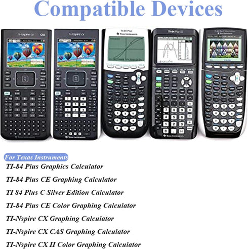 TPLtech Charger for TI-84 Plus CE Graphing Calculator, TI-Nspire CX/CX CAS, TI84 Plus CE Color/C Silver Calculators -